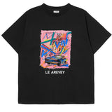 LE AREVEY DIFFERENT ROAD T-SHIRT BLACK [WOMAN]