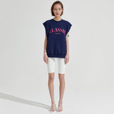 Classic Sweat-vest [Navy] (6679683170422)