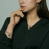 MIDNIGHT BALL CHAIN BLACELET (4623544483958)