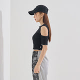 ネックアンフットクロップTシャツ / TOP(9198) Neck Unfoot Crop Tee