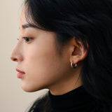 シルバーボールドピアス(ワンタッチ)/SILVER BOLD EARRING (one-touch) (silver)