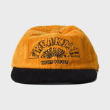 ウェア―ドセミサイクルコーデュロイフラットブリムキャップ/WEIRD SEMICIRCLE CORDUROY FLAT BRIM CAP (YELLOW)