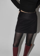 [MADE] Zen Pin Brushed Miniskirt