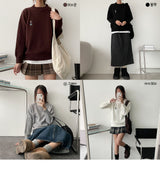 Bear Patch Embroidery Round Knitwear