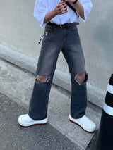 イージーデストロイデニムパンツ
