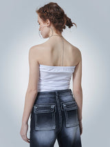 アイレットチューブトップ / EYELET TUBE TOP