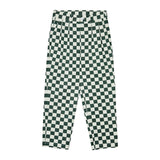 CHECK COTTON PANTS