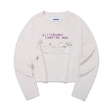 ウィッティバニーキャンピンググラフィッククロップTシャツ