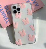 モチピンクラビットフォーンケース / Mochi Pink Rabbit Phone Case