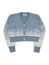 GRADATION KNIT CARDIGAN (BLUE) (6675326697590)