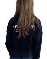 プリントクロップドスウェット/Print Cropped Sweat-BLACK
