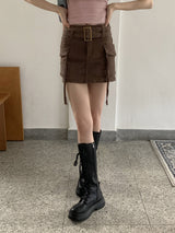 バウンダーY2Kウエスタンリボンミニスカート / Bounder Y2K western ribbon mini skirt