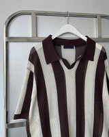 OA クロッフルカラーニットウェア / OA Croffle Collar Knitwear (4 colors)