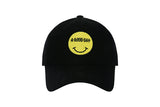 SMILE LOGO BALLCAP (BLACK) (6699085496438)