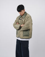リィドゥズカラーネックキルティングダッフルジャケット/liddes collar-neck quilting duffle jacket 2color