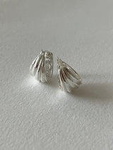 [92.5silver] shell earrings