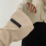 [Bellide made] Chalang snap ribbed T-shirt