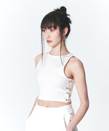 フックNアイタンクトップ/Hook N Eye Tank Top White