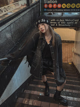 (UNISEX) ビッグポケットハートパッチデニムオーバージャケット