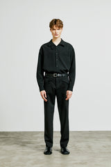 balmacaan welt pocket shirt jacket black (6615508353142)