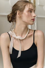 [Pre-order] Peony Pearl Necklace (Production takes 3-7 days)