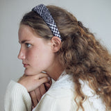 Black & White Check Wool Headband (6611857473654)