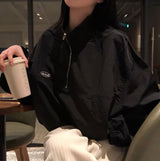 [BELLIDE MADE] スポーティーハーフジップアップナイロントレーナー
