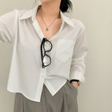 [6color] Basic pocket shirt & blouse