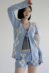 アーガイルニットショートパンツ / Argyle Knit Short Pants (3color)