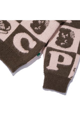 Hope Checker-Board Cardigan_Brown (6678734504054)
