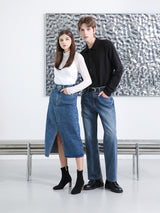 キャッワイドデニムパンツ / M190 CAT WIDE DENIM PANTS