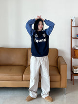 Football Color Matching Sweatshirt (2color)