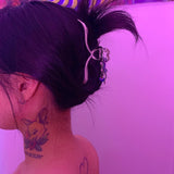 Rainbow lizard heart Hairpin (6672858382454)