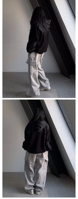 (×)ハードタックワイドストリングパンツ / HARDTACK WIDE STRING PANTS