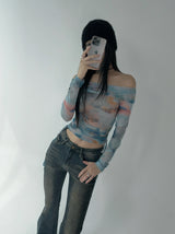 blue rain blouse