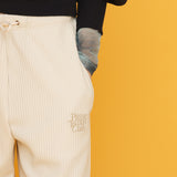 プリーツバンディングパンツ / PLEATS BANDING PANTS_IVORY