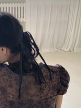バレーコアサテンリボンヘアタイ