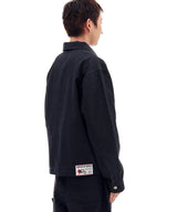 STUD DENIM JACKET (BLACK)