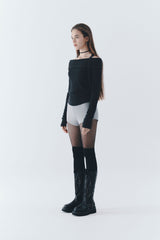 SERENA OFF-SHOULDER KNIT (BLACK)