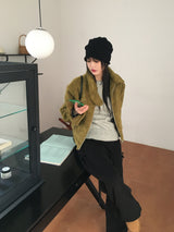 [Sheep fleece] Sento balloon side ribbon juli pants