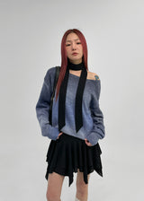 [MADE] Yant Gradient Boat Neck Knit