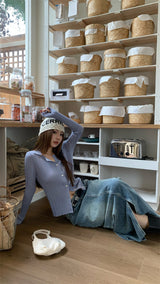All-round knit cardigan
