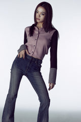 MULTICOLOR KNIT SHIRT # MONO