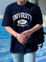 JR ユニバーシティプリンティングルーズフィットTシャツ