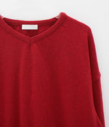 イッティングVネックニット/itting V-neck Knit (4color)