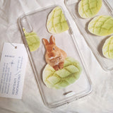 melon cream bread bunny jelly hard phone case