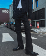サークルブーツカットズボン/Circle bootcut trousers