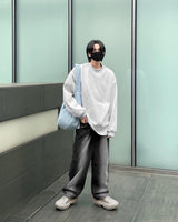 ブラッシュワイドジーンズ / Brush Black Wide Jeans