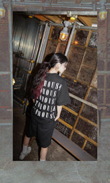 P.T.O logo pants (Black)