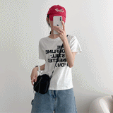 オンラインレタリング半袖Tシャツ / Online lettering short-sleeved T-shirt